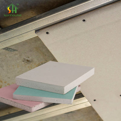 Листы штукатурной плиты зеленого цвета 9mm, доска гипса Sheetrock для офисного здания
